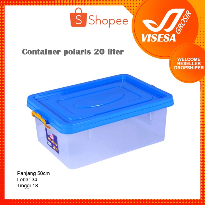 Container kotak penyimpanan polaris shinpo 20 liter