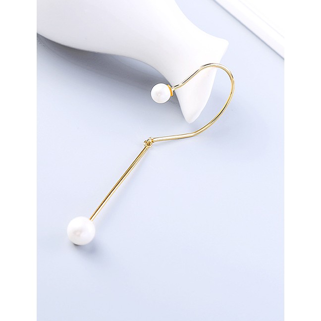 LRC Anting Gantung Fashion Pearl Ear-rings Pearl Ear-rings F92089