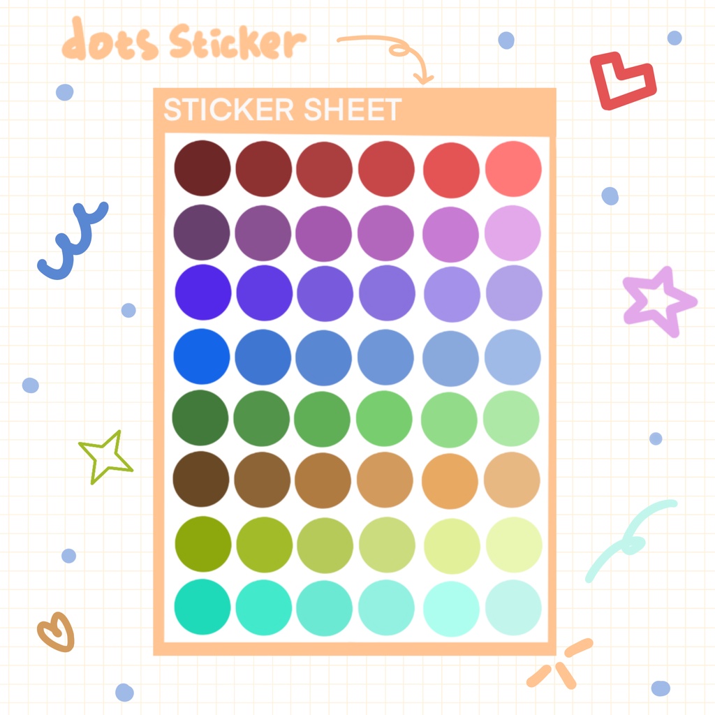 

DOTS STICKER SHEET