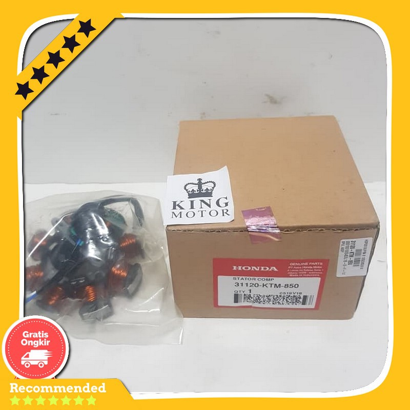 Spare Part Motor Spul Spull Assy Honda Supra X 125 Honda Karisma 31120-Ktm-850 Ori Original Hgp