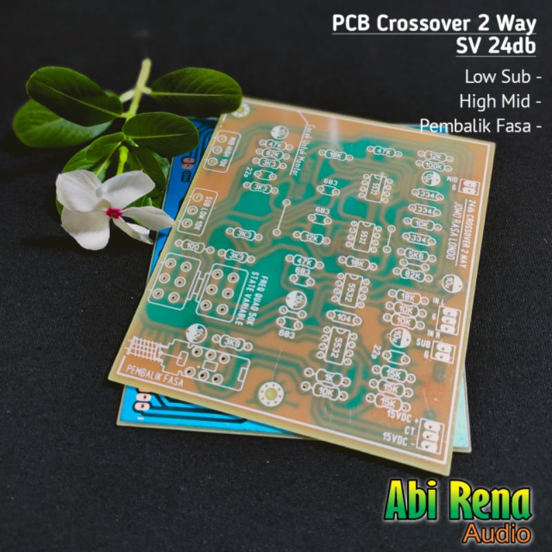 PCB Crossover 2 way 24db