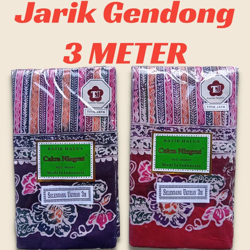 Jarik Gendong Kain gendongan Selendang Gendong bayi Cakra Ningrat panjang 3 meter, Badawi, Unggul