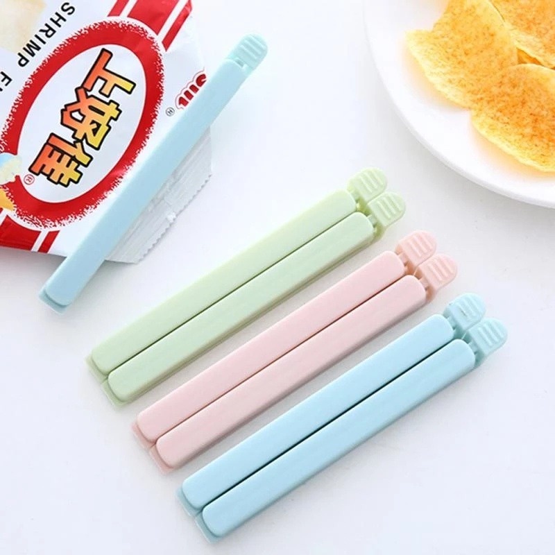 1Pc Portable Kitchen Food Snack Storage Bag Sealing Clips / Plastic Sealer For Food Preservation