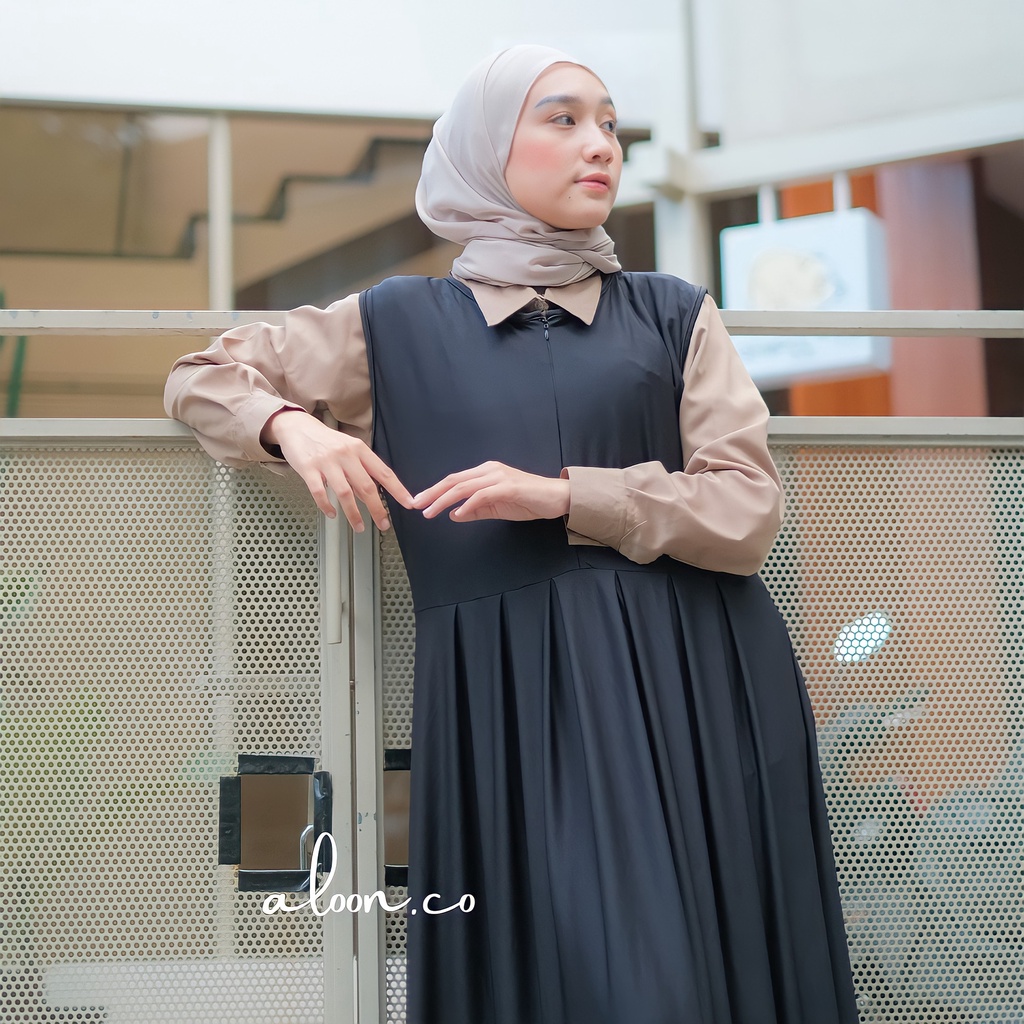 Ranne Inner Dress Bahan Jersey Premium Busui Friendly – Iner Gamis Polos