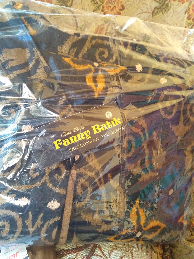Gamis Batik Syari Sogan Kombinasi Trendy Modern