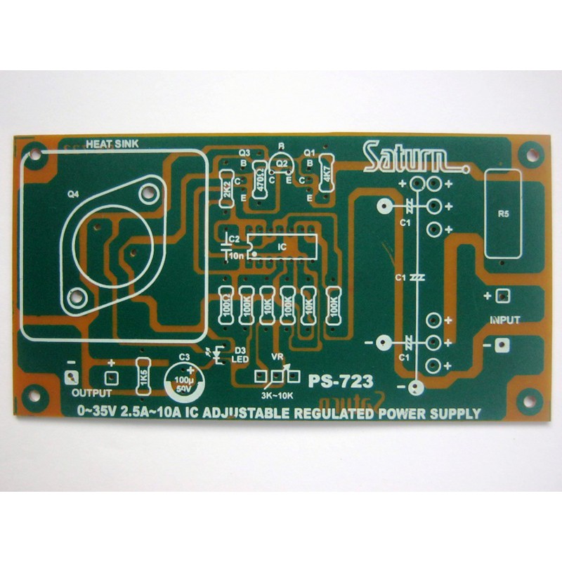 PCB Adjustable Regulated Power Supply Saturn PS-723