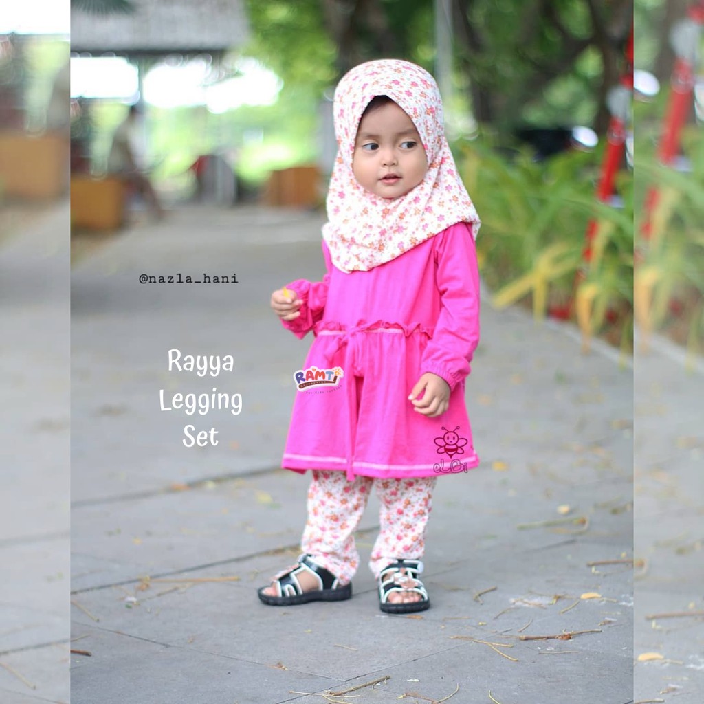  Elbi  Busana  Muslim  Anak  Cewek usia 3th Rayya Legging 