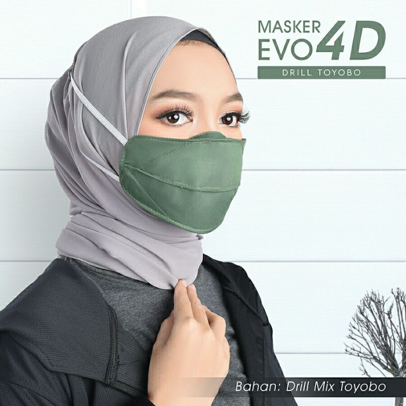 Masker Kain Evo 4D Drill Toyobo