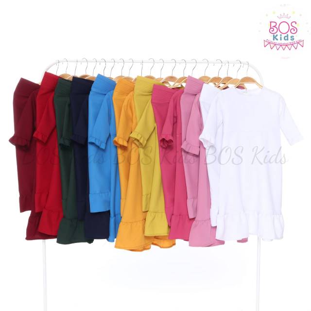 GAMIS ANAK 1 - 8 TAHUN / GAMIS ANAK PAUD TK SD / SYARI KIDS BY BOS KIDS