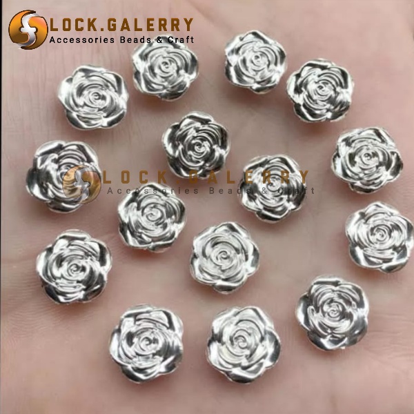 Manik Manik Mote Bunga Mawar Resin Mawar Bahan Craft