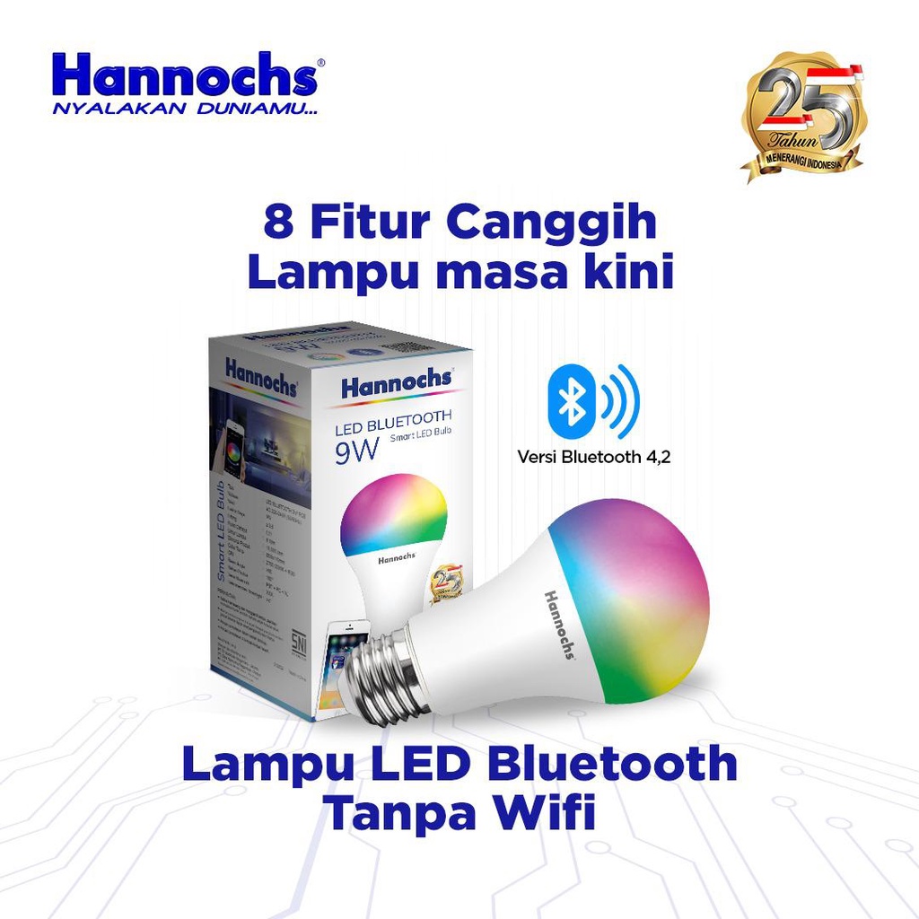 Hannochs Smart LED Bluetooth RGB 9W