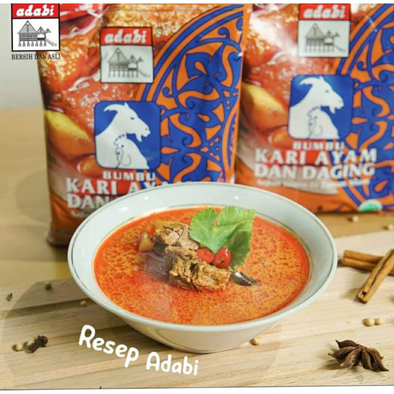 

Bumbu Kari Ayam/Kari Dagingi Adabi 24gr