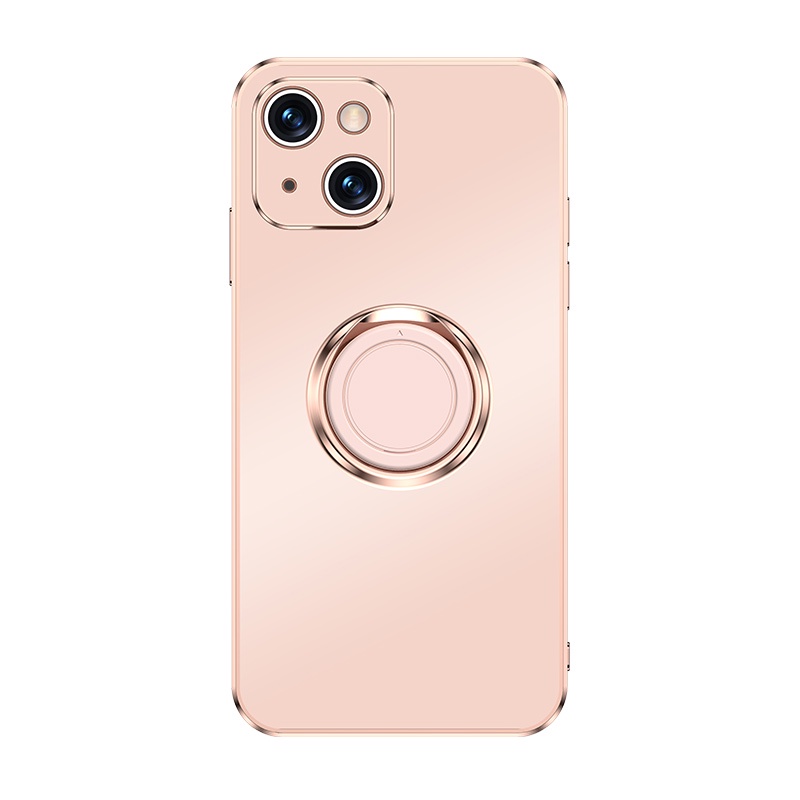 Soft Case Matte Dengan Ring Holder Metal Untuk iPhone 13 12 11 Pro Xs Max Mini SE X XR 7 8 Plus