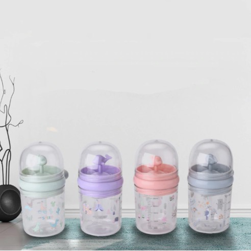 Botol Susu Anak Air Mancur Karakter Ikan Paus Sedotan BPA FREE 250ml (B819) Botol Minum Gantung