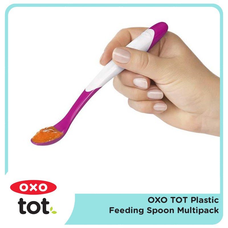 OXO TOT PLASTIC FEEDING SPOON MULTIPACK