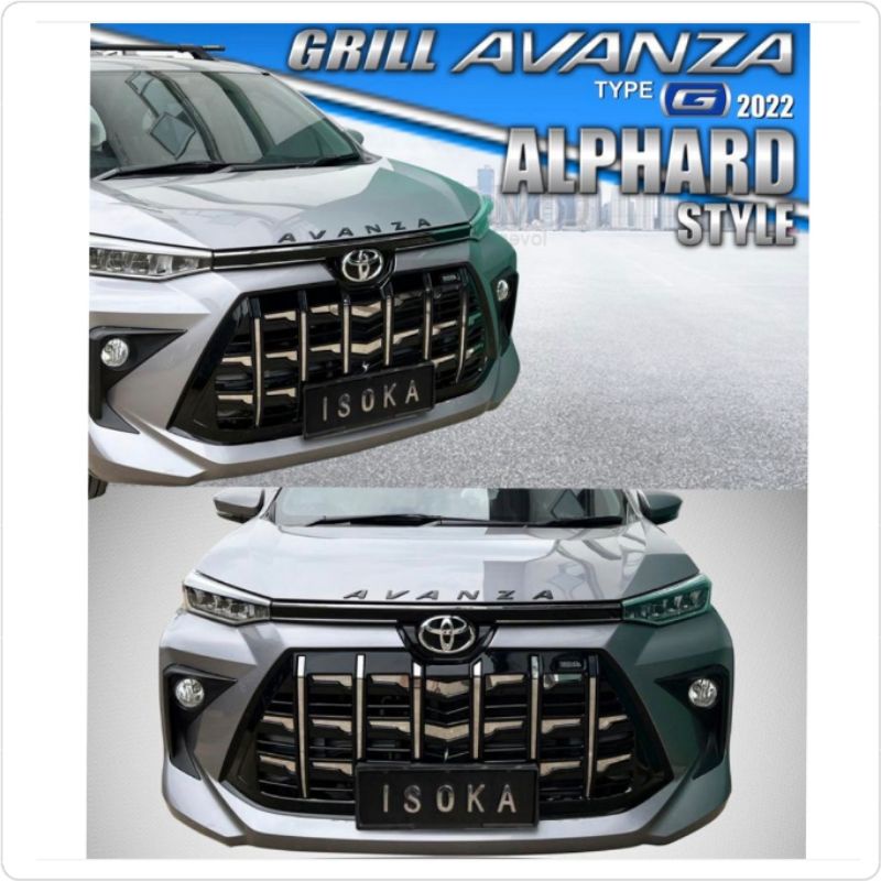 Front Grill Mobil Avanza 2022 Up Model Alphard