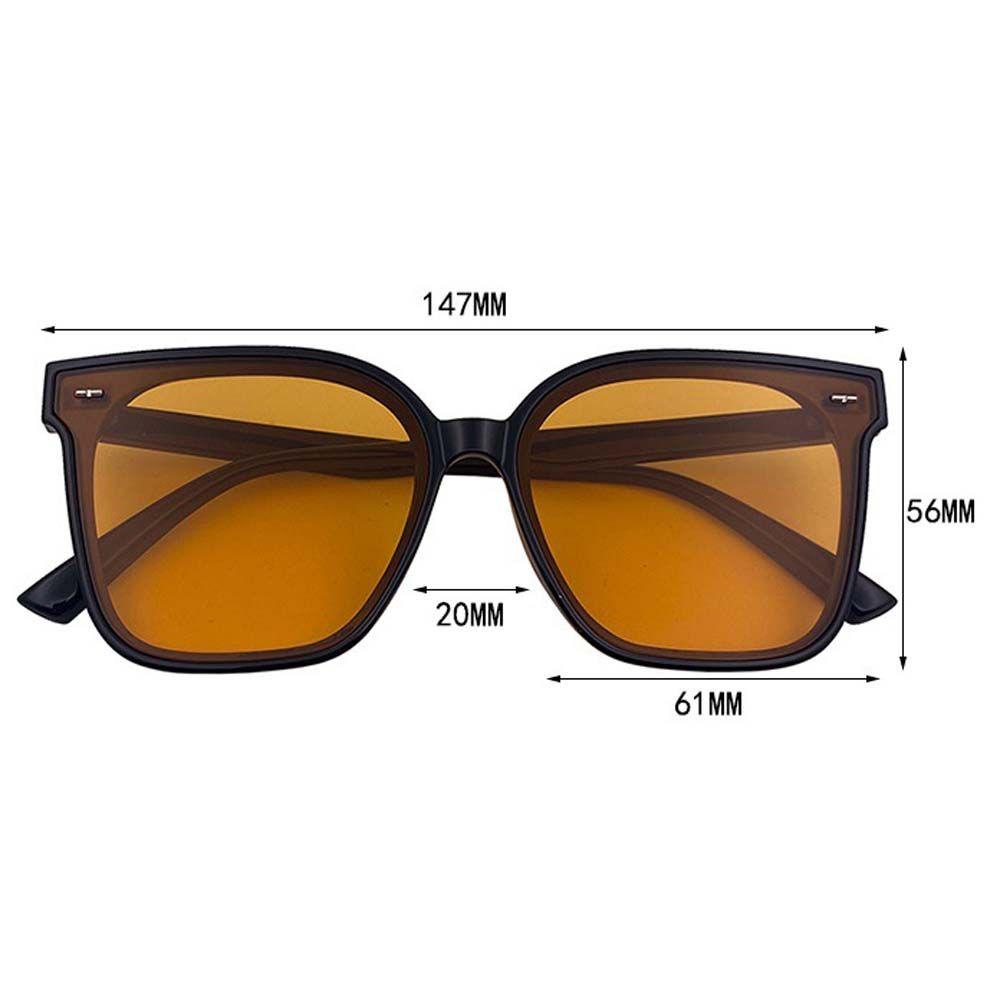 Mxbeauty Kacamata Persegi Merek Desain Vintage Anti-Reflective UV400 Pelindung Mata Musim Panas Kacamata Bingkai Besar Sunglasses