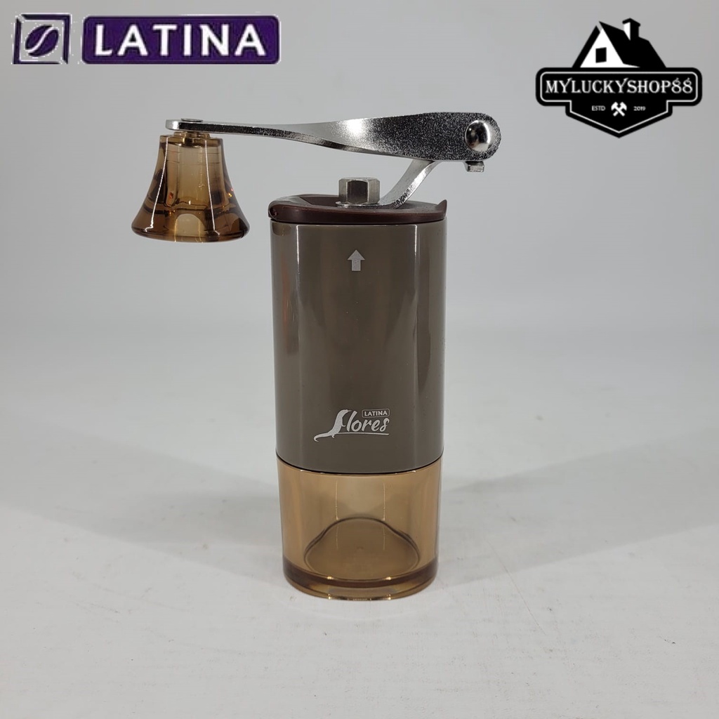 Latina Flores Mini Coffee Grinder Gilingan Kopi Manual Ceramic Burrs