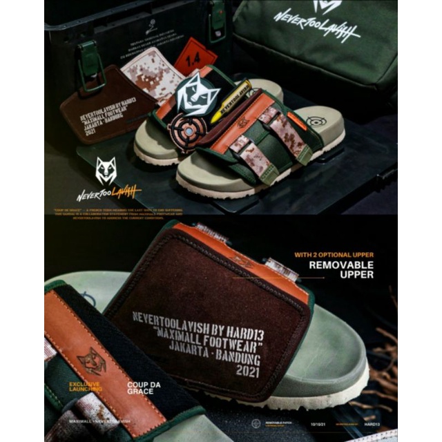 Sandal Slide Maximall Footwear x NeverTooLavish - Coupe De Grace Series LIMITED EDITION / SANDAL SLI