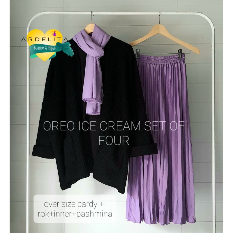 PART II SET OF  FOUR  PAKET  HEMAT  LENGKAP  CARDIGAN  OVERSIZE