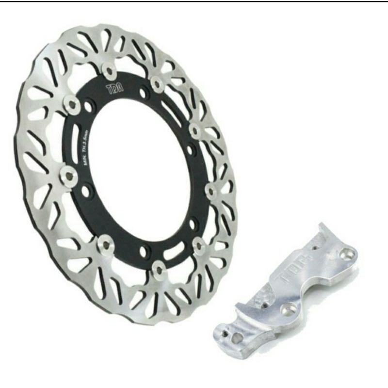 piringan cakram depan Tdr original honda forza 250 ukuran 298 mm plus breaket CNC OROGINAL