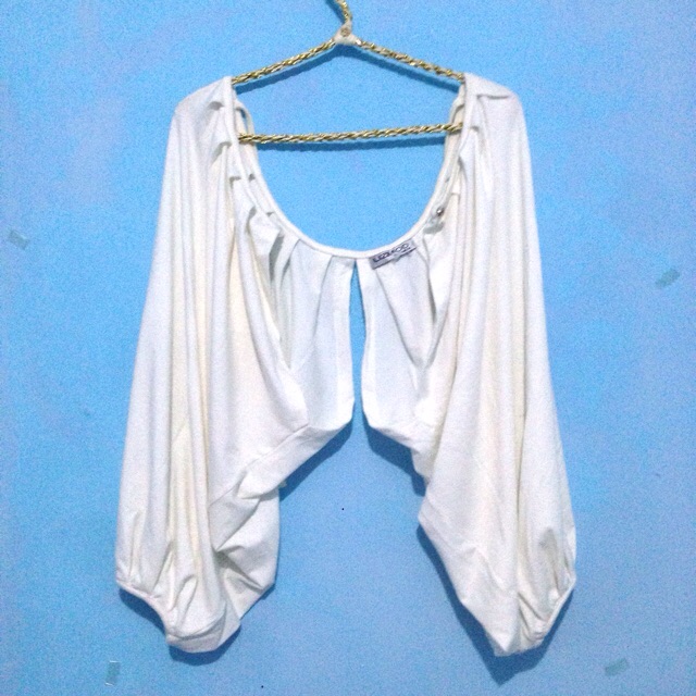 Outer Luaran Balero white batwing  gombrong Cardi outer bolero