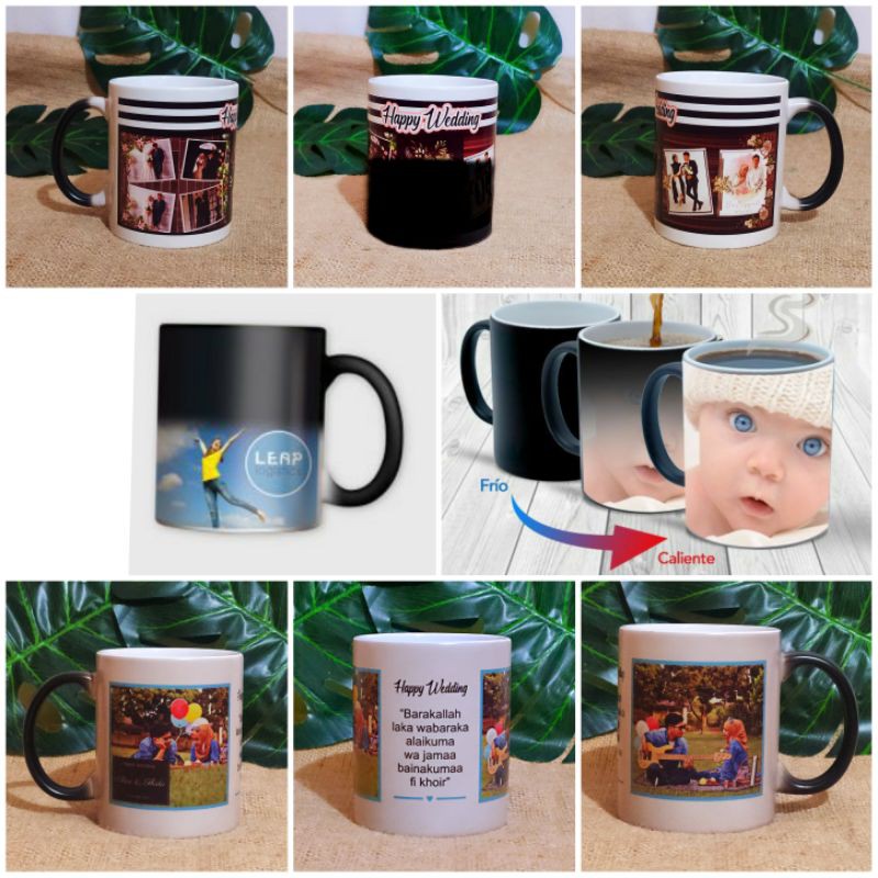 Mug bunglon / Mug magic /mug ajaib / mug custom / mug foto / hadiah custom / kado custom / kado unik-1