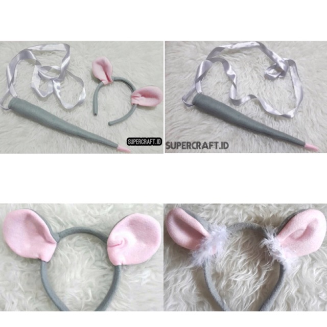 Bando Tikus Kostum Binatang Hewan Ekor Imlek Chinese New Year Sincia Angpao CNY Kostum Tikus Mouse