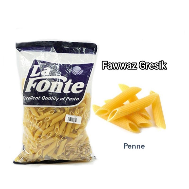 La Fonte Pasta Makaroni Chiferi Rigati 206 Penne Rigatti 91 Pipa Fusili spiral 202 500gr 500 gram