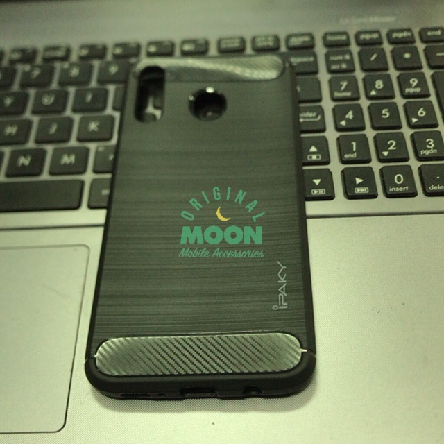 Case ipaky samsung M30 carbon casing silikon softcase softshell premium karbon