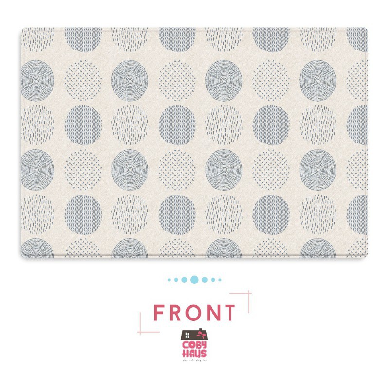 CobyHaus Playmat PVC Size M (190 x 130 x 1.2 cm) - Blue Spot