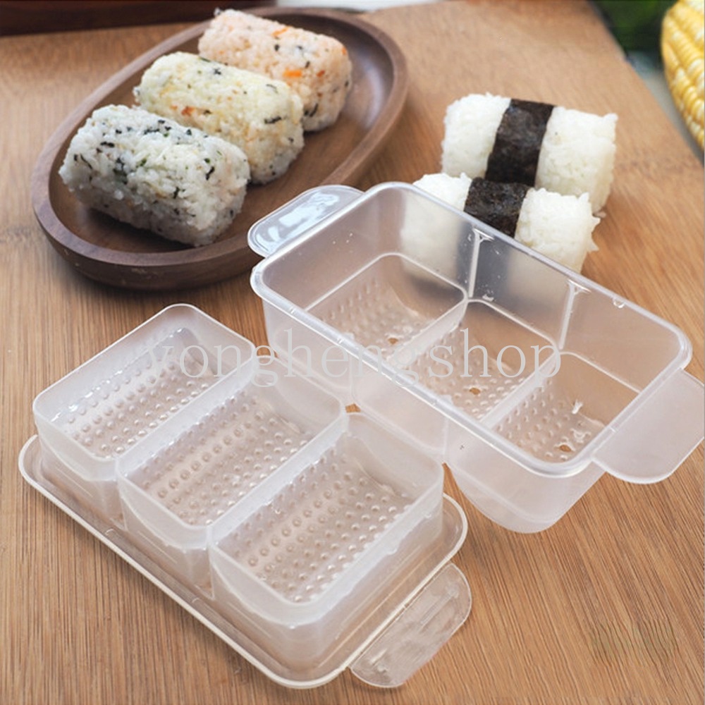 Cetakan Sushi / Onigiri / Bola Nasi / Bento DIY Anti Lengket Gaya Jepang Untuk Anak