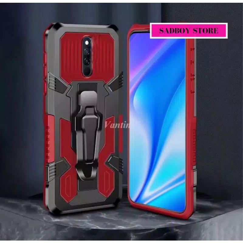 Soft Case Belt Clip XIAOMI REDMI 8 8A 8A Pro 9 9A 9C Note 9 Note 9 Pro Case Robot Belt Clip Standing