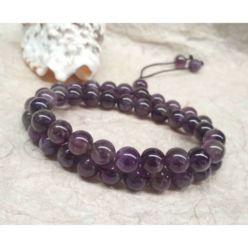 gelang kecubung ungu asli