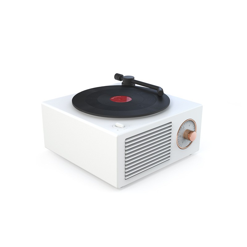 SPEAKER VINYL RECORD RETRO PLAYER PREMIUM UNIQUE Wireless Portable Bluetooth Subwoofer Audio Cerdas