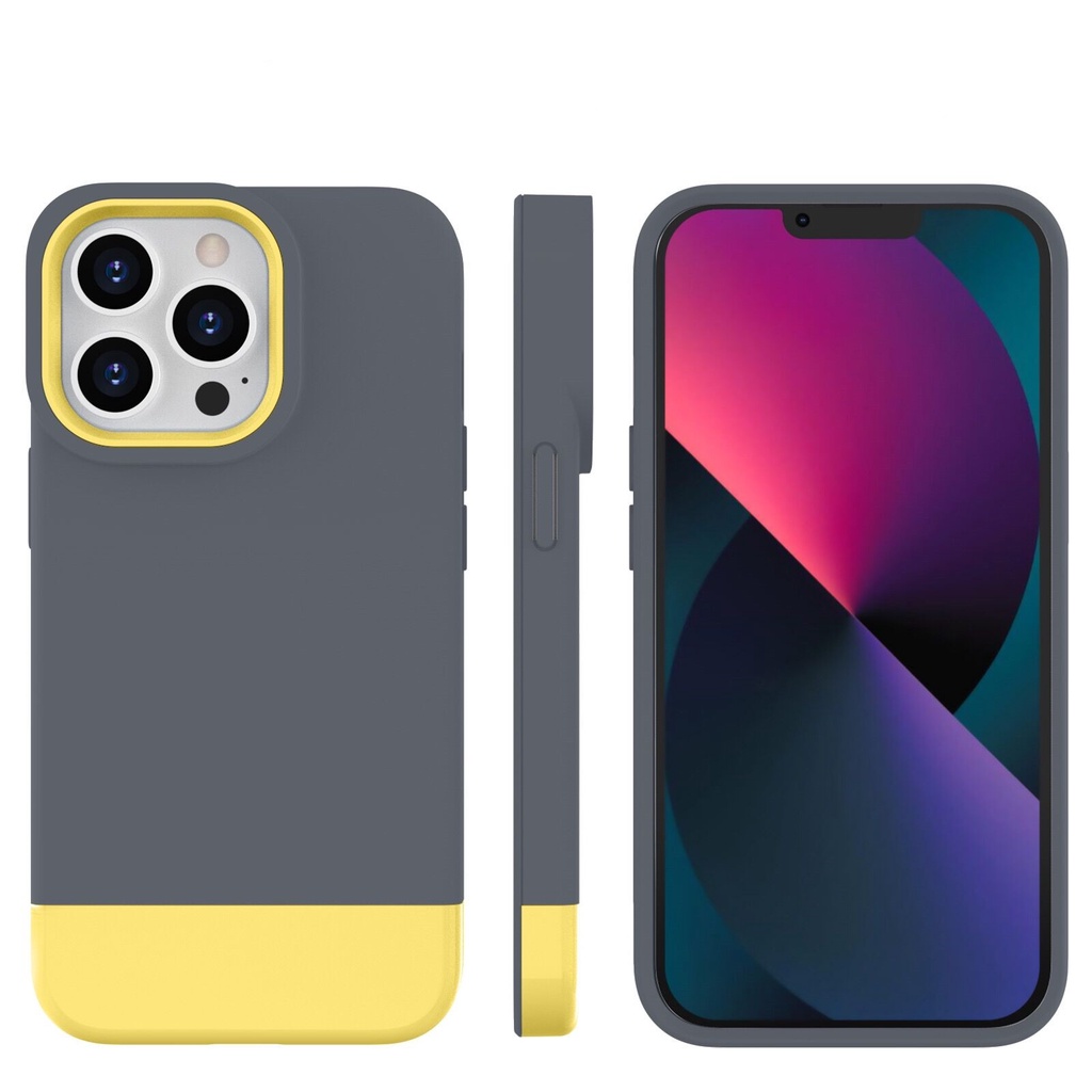 Soft case Silikon Dua Warna Untuk iPhone 11 Pro Max 7 8 Plus X Xr Xs Max 13 Pro Max 12 Pro Max