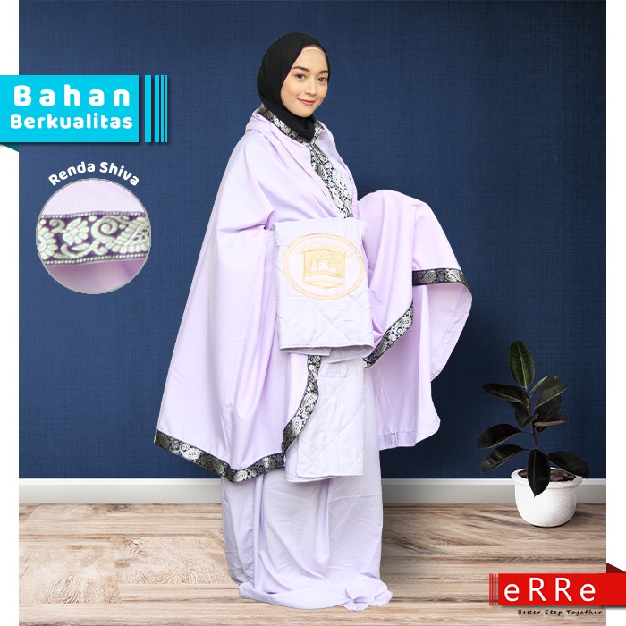 Mukena Mukenah Katun Dewasa Jepang Jumbo Bali Terbaru Premium Ponco 2 in 1 EP24