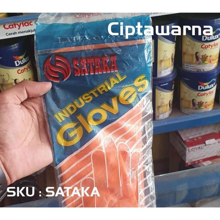 Sarung Tangan Karet Industri Latex Gloves Industrial Gloves Palembang