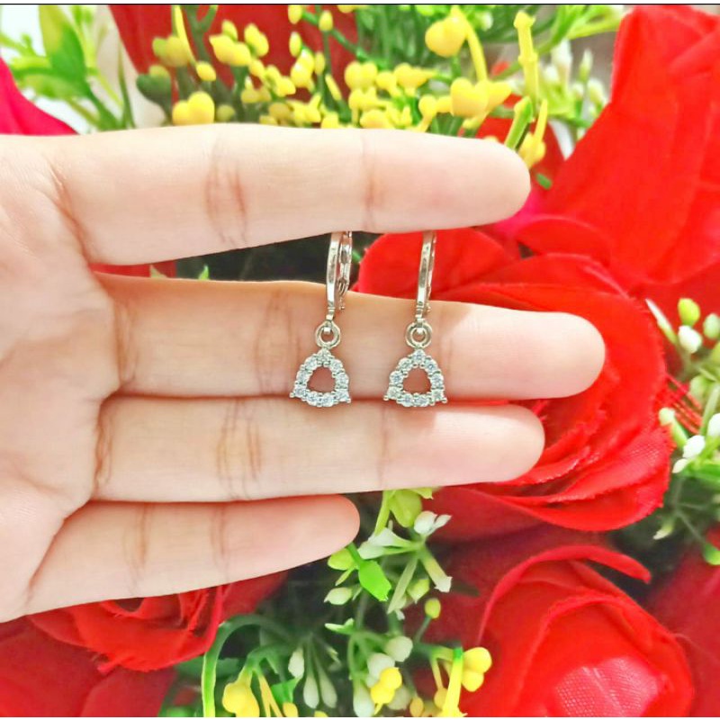 Anting Dewasa Permata Zircon Gold dan Silver perhiasan Wanita (COD)