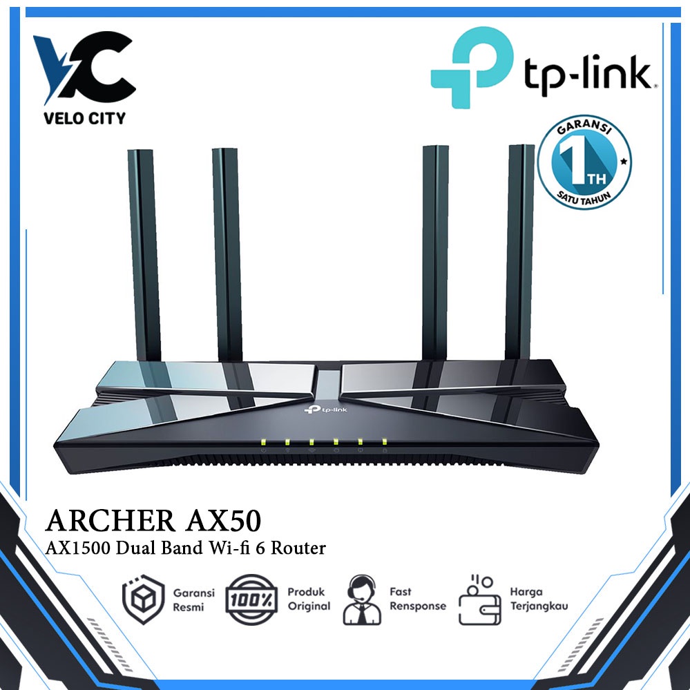 TP-LINK Archer AX10 | AX1500 Wi-Fi 6 Router Original - Garansi 1th