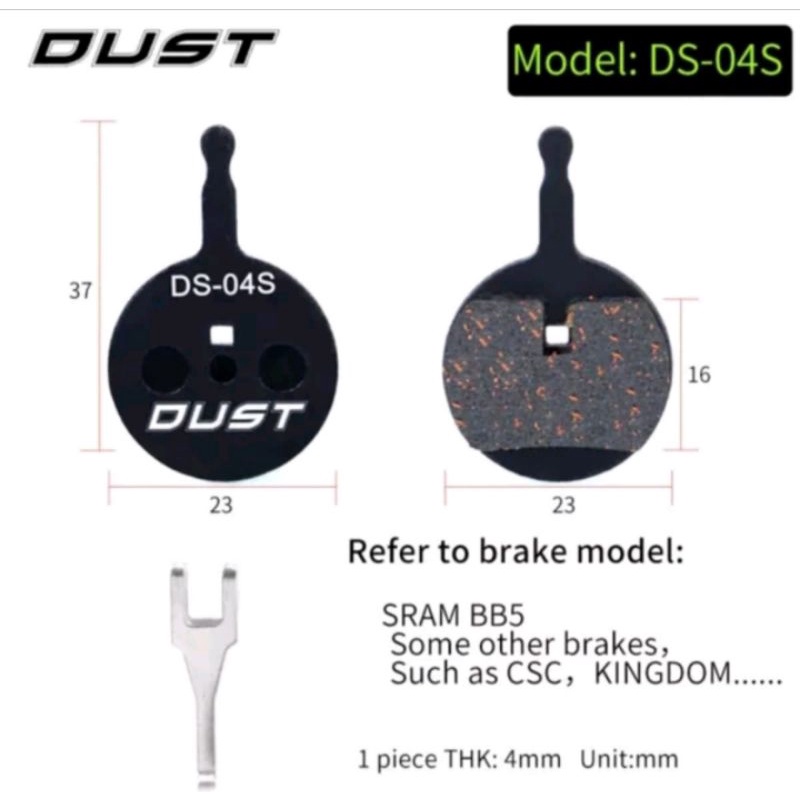 Dust DS-04S Kampas Rem For Avid BB5 Brake Pad Seped
