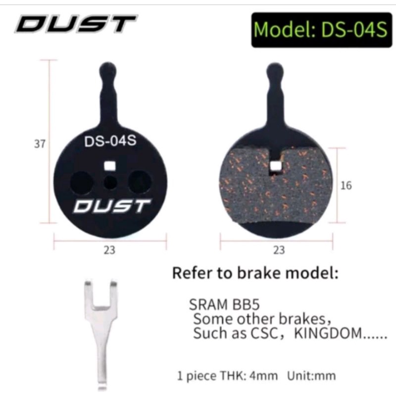 Dust DS-04S Kampas Rem For Avid BB5 Brake Pad Seped