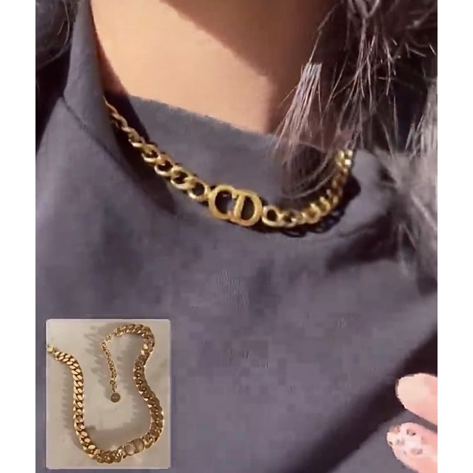 Kalung gelang titanium CD dio* gold