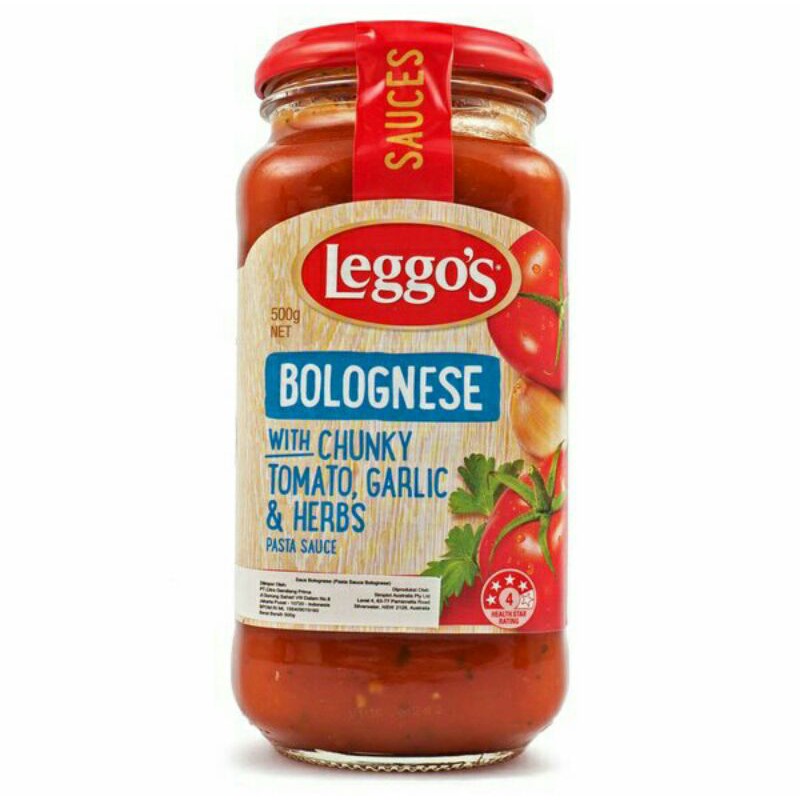 

LEGGO'S BOLOGNESE SAUCE 500 GRAM