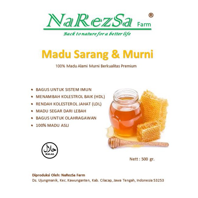 

Honeycomb & Pure Honey / Madu Sarang