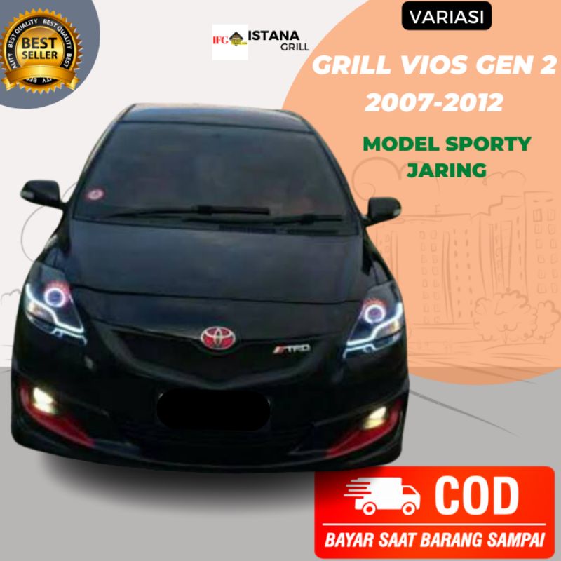 grill vios gen 2 2008-2012 jaring sporty emblem trd