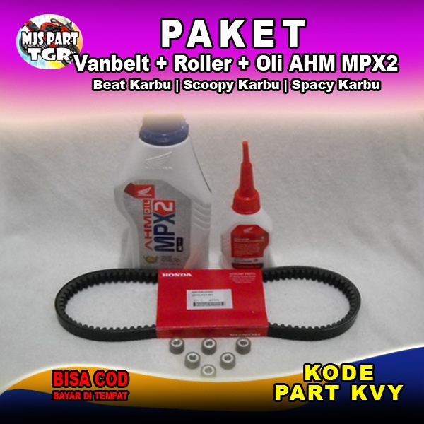 Vanbelt Beat Karbu Oli Motor AHM MPX2 OLi Gardan Paket Vanbelt plus Oli Vanbelt Scoopy Karbu V-Belt 