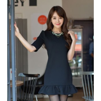 Premium Korea Dress Black