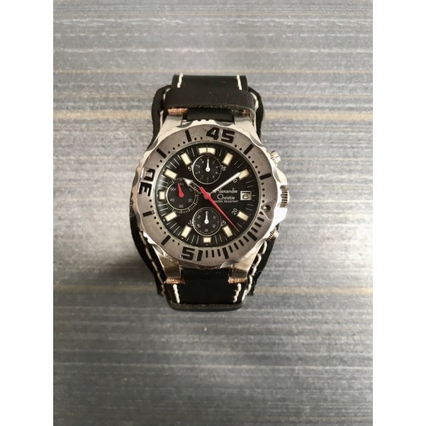 Bekas Second Preloved Alexandre Christie AC Jam Tangan Pria Analog Original Fashion Chronograph Stai
