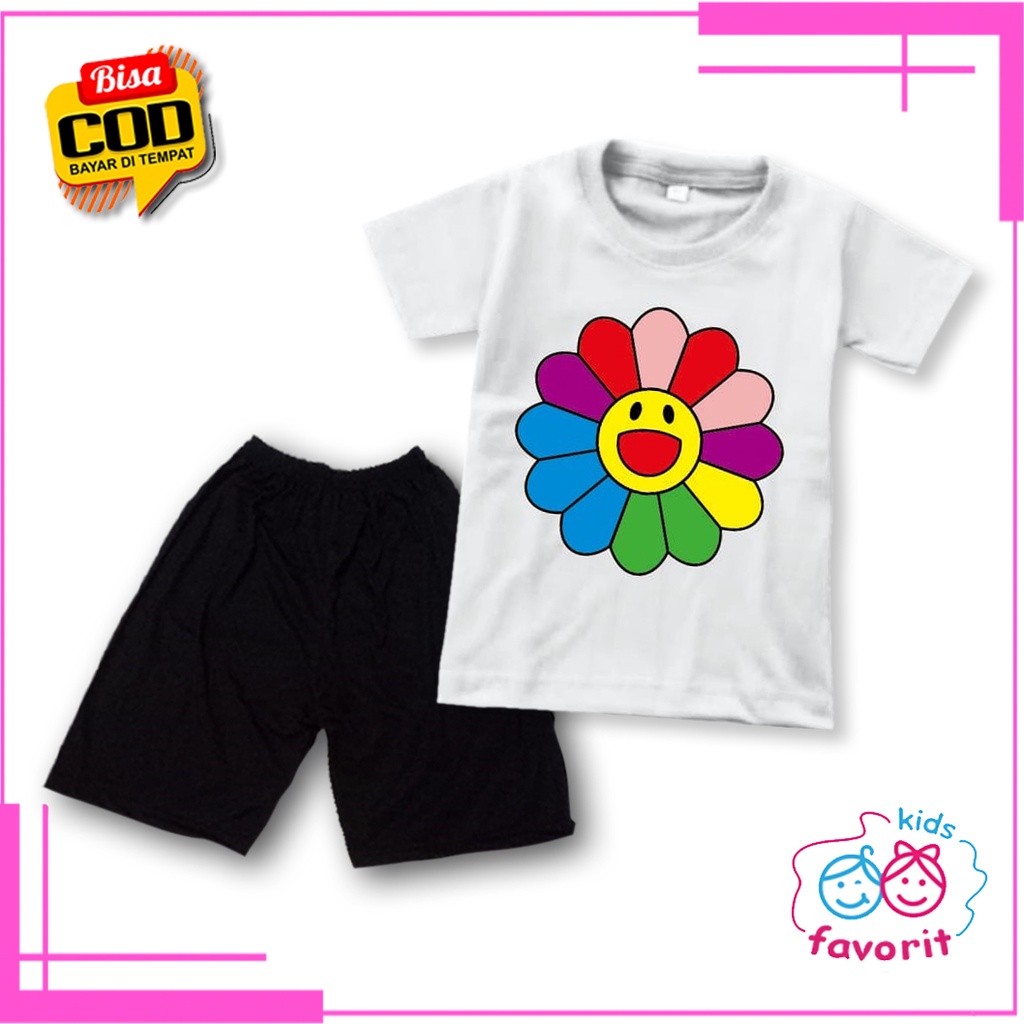 Favorit kids baju setelan anak perempuan lengan pendek